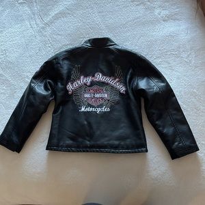 Harley Davidson Faux Leather Girls Jacket